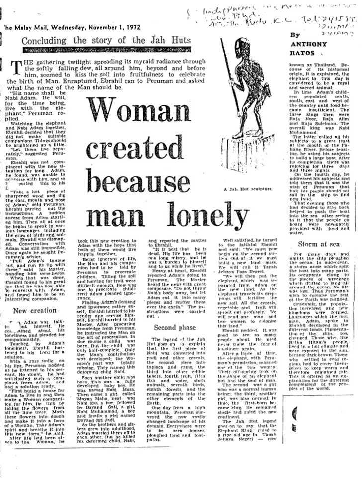The Malay Mail, November 1, 1972